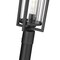 Z-Lite Aura 1 Light Outdoor Post Mounted Fixture, 8in. W x 143.75in. H, Black 5013PHBR-5009P120-BK - alternate 3